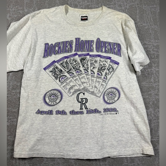 Other - Rockie Baseball Home Opener 1993 Vintage Mens T-Shirt XL